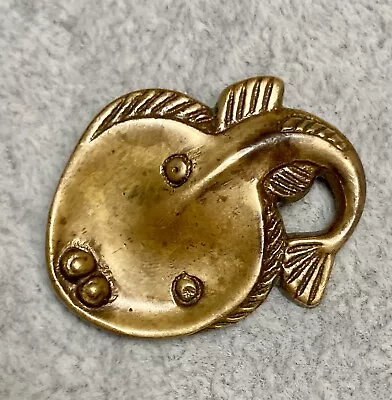 Vtg KALEVALA KORU KK Finland Bronze Flatfish Brooch Flounder Fish Plaice Halibut • $135.96