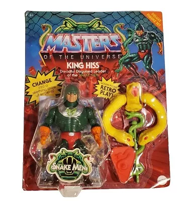 Masters Of The Universe Origins KING HISS Deluxe Action Figure MOTU Wave 11 RARE • $89.99