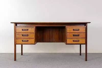 Danish Rosewood Desk By H. Sigh & Son - (D1011) • $2495