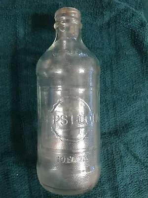 Vintage Antique PEPSI COLA 10 Oz Burlap Texture Embossed Clear Glass Soda Bottle • $15