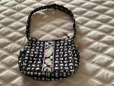 Vera Bradley Retired  Pink Elephant Crossbody  Messenger Bag Purse • $24.95