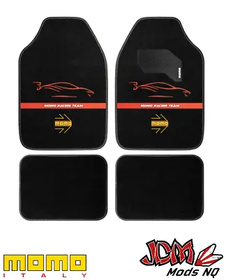 GENUINE MOMO - Racing Black/Red Floor Mats (Set Of 4) • $68.50