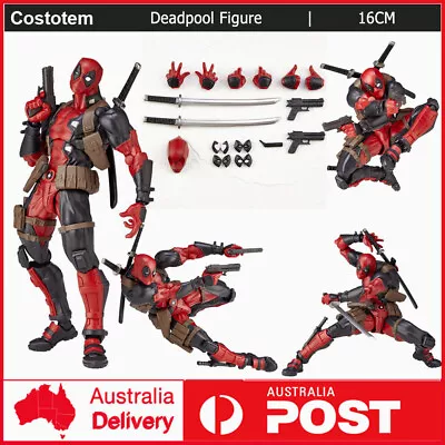 The Avengers Deadpool Yamaguchi Katsuhisa  PVC Figure Model Toy Gift 16cm Box • $35.59