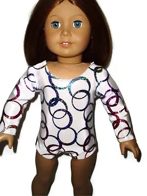 Hologram Circles Leotard 18  Doll Clothes Fits American Girl McKenna Gymnastics • $39.31