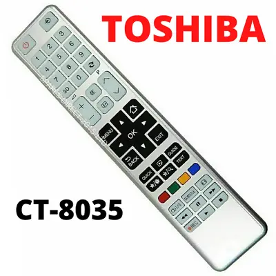 £4.99 • Buy CT-8035 REPLACEMENT TV Remote Control For Toshiba 32W3451DB, 32D3453DB