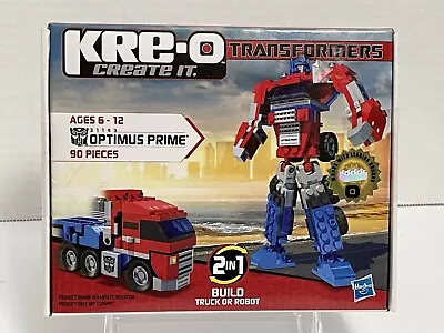 KRE-O Transformers Optimus Prime 90 Pcs 2 In 1 Build Truck Or Robot 2010 Hasbro • $34.28