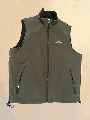 Abercrombie & Fitch Vintage (late 90’s) Mountain Fleece Vest (Dark Green / Navy) • $25