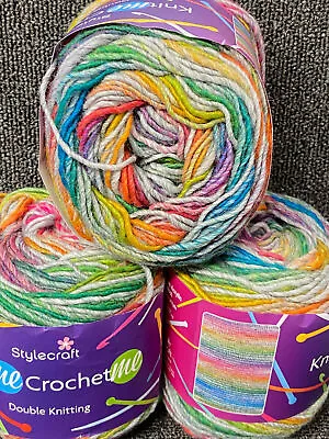 Stylecraft Knit Me Crochet Me DK Double Knit Wool Blend Yarn Per 100g Ball • £5.20