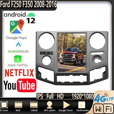 12.1  Vertical Screen For Ford F250 F350 2008-2016 Android Car Radio Navigation • $1100.94