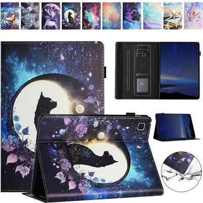 For Samsung Galaxy Tab A8 A7 A S8 S7 S6 S5e Flip Leather Case Stand Tablet Cover • $10.99