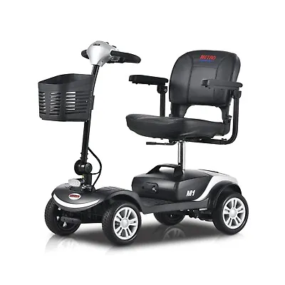 Silver Compact Travel Mobility Scooter - 4 Wheels 300W Motor Adult Up To 300lb • $799