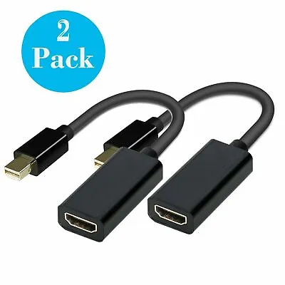 2x Thunderbolt Mini Display Port To HDMI Adapter For Apple Air Pro MacBook Black • $5.37