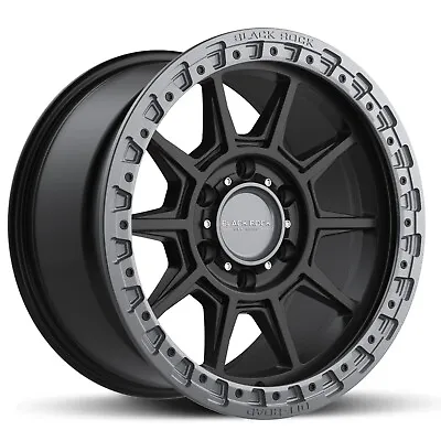 Ford Ranger Wheels 17 Inch Black Rock Gunner 17x9 Rims For Px Pj Pk Wildtrack • $1689