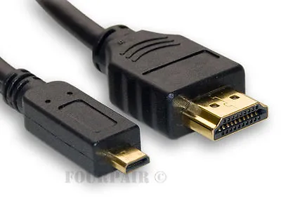 10ft High Speed Micro HDMI Cable Male Converter 4K GoPro HERO 9 8 7 6 5 4 Black • $7.49