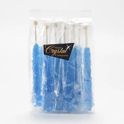 12 Pcs Blue Raspberry Rock Candy Sticks | 15 Colours • £13.90