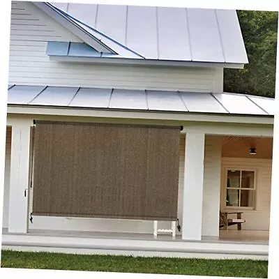  Outdoor Roller Shades 4'(W) X 6'(H) Exterior Cordless Patio Shades Roll Up  • $86.62