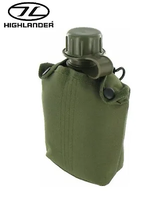 British Army Style Military Patrol Water Bottle Canteen Camping Hiking WB002-OG • £10.95