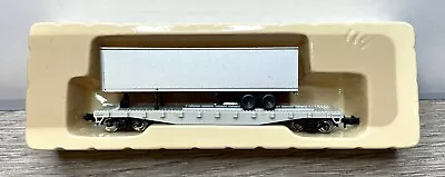 Con-Cor 50' Flat Car + Trailer #0001-1205UN N Gauge Undecorated Gray 50’ READ • $19.72