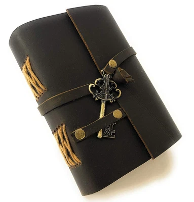 $63.79 • Buy New Vintage Classic Key Lock Design Leather Handmade Paper Journal Diary