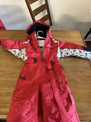 Vintage SUNICE Color Red SKI SUIT Snow Board Pants Youth Size 3 • $45