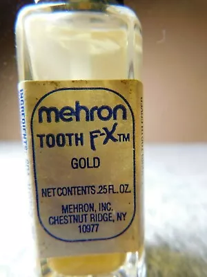 Shop~Mehron Tooth F-X Gold .25 Fl. Oz. • $4