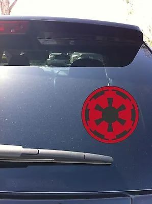 03-01 Imperial Symbol Star Wars Window Vinyl Sticker Decal Death Star Sith Jedi • $7