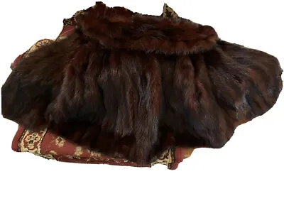 $99 • Buy Real Fur Stole Cape Wrap Bolero Collar 