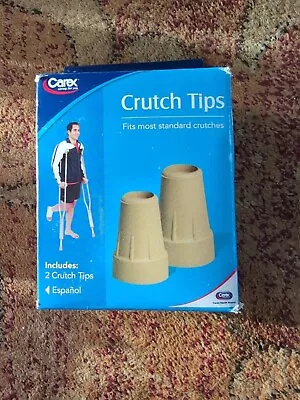 Carex Crutch Tips Standard Size With Metal Reinforced Base Skid-Resistant  • $9.99