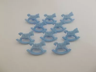 6 X 28mm Blue Nylon Rocking Horse Shaped Buttons Novelty Buttons Shank Buttons  • £1.18