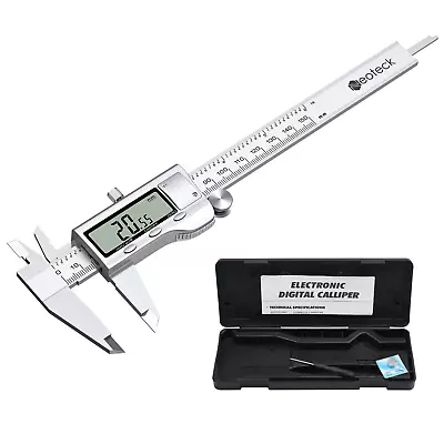 Neoteck Digital Vernier Caliper Micrometer Guage Tool 6  150 Mm Electronic LCD • £19.99