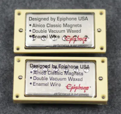 Gibson Epiphone Dot ES-335 Alnico Classic PICKUP SET Pickups Guitar Parts Chrome • $35