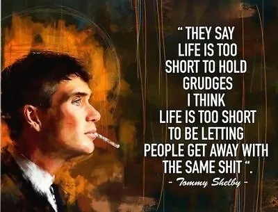 £4.99 • Buy Peaky Blinders Tommy Shelby Quote Retro Metal Plaque/Sign, Pub, Bar, Man Cave,