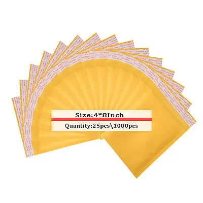 4x8 (4x7) Kraft Self Seal Bubble Mailer Padded Envelope #000 2550100500.1000 • $8.90