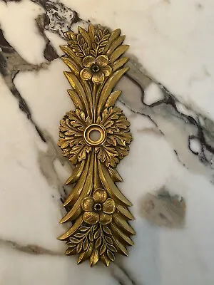 Vintage PE Guerin Gold Plated Brass Door Plate Applique • $300