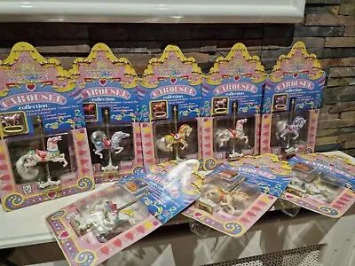 Matchbox Carousel Collection X 8 Horses - Vintage 1989 CARDED NEW SEALED TOYS. • $616.56