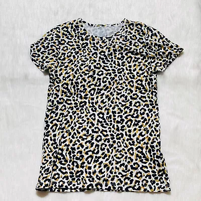 J. Crew Collector Tee Leopard Cheetah Women Size XS T Shirt Short Sleeve • $9.99