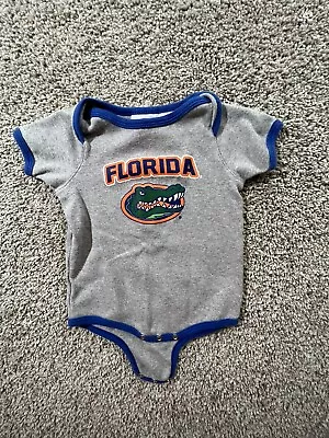 Florida Gators Boys Infant Bodysuit Baby Romper Creeper Toddler Sz 12 ￼Months • $13.03