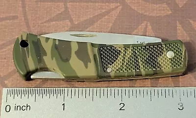 CASE XX Knife Made In USA 2000 10 Dot 225L SS Caliber Lockback Lightweight Camo • $9.99