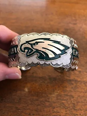 Native American Navajo Mens Bracelet Philadelphia Eagles Cuff Stunning Work! #A • $115