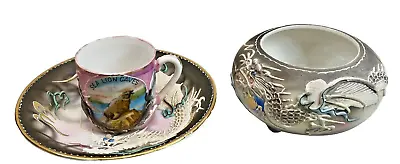 Vintage Dragon Ware Miniatures Japan Moriage 53 Pieces Souvenir Cup Saucer Bowl • $11