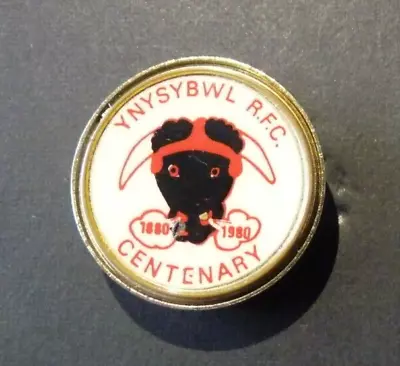 Vintage Rugby Pin Badge - Ynysybwl R F C - Centenary 1880-1980 • $31.12