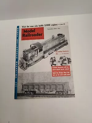  Model Railroader Magazine September 1954 • $3.49