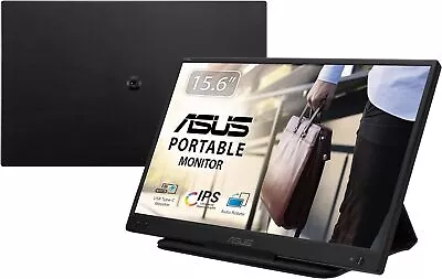 ASUS MB166C 15.6  ZenScreen Full HD Portable IPS Monitor USB Type-C - Back A • £119.89