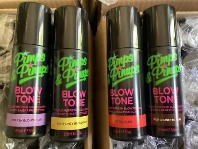 Pimps & Pinups Blow Tone Colour Refresh Blow Dry Spay & Heat Protector New. • £5.50