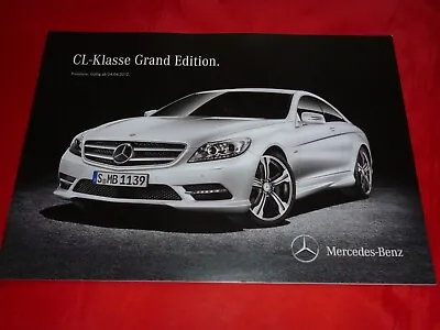 Mercedes C216 CL-Class  Grand Edition  Special Model Brochure From 2012 • $8.51