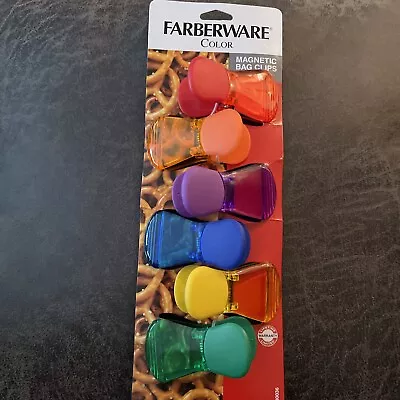 Farberware Magnetic Bag Clips  6 Different Colors ( New ) • $4