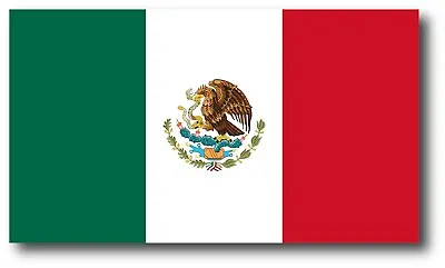 MEXICO FLAG MEXICAN DECAL STICKER MADE USA CAR TRUCK WINDOW 3M VINYL LAPTOP Yeti • $2.99