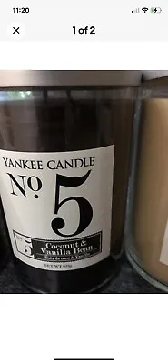 Yankee Candle Coconut Numbers Collection No 5. Limited Edition Rare £30 A Candle • £30