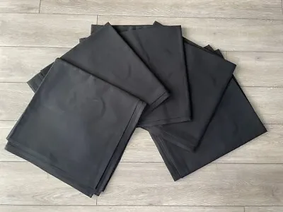 PACK OF 5 EX-RENTAL BLACK POLYCOTTON TABLE CLOTHS 90x90  (229X229CM) • £20