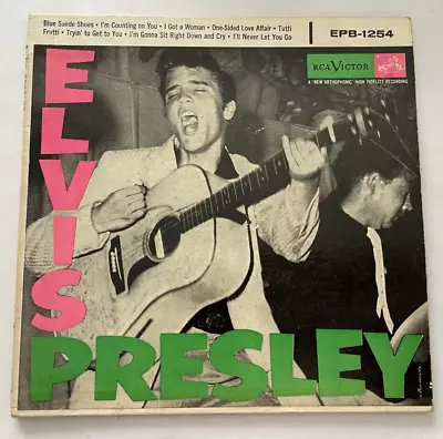 Elvis Presley  Blue Suede Shoes  Double EP 1254 Cardboard Sleeve 45 ONLY  Clean! • $34
